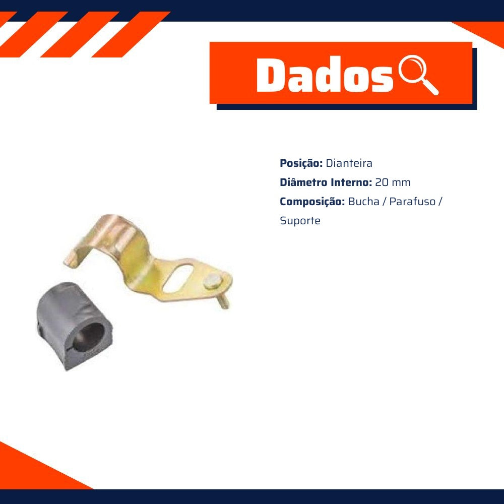 Kit da Barra Estabilizadora Dianteira - Cobra Automotiva - B4309K C - (2)