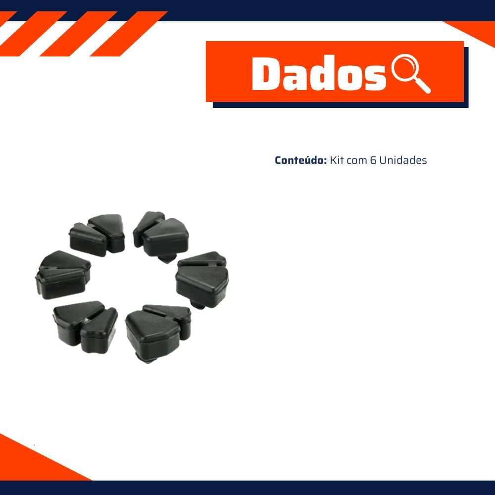 Kit Coxim da Coroa 6 Unidades - Cobra Automotiva - 990095 - (2)
