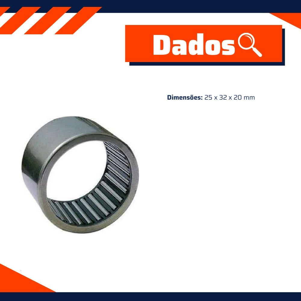Rolamento de Agulhas 25 x 32 x 20 mm - Cobra Automotiva - HK-2520 C - (2)