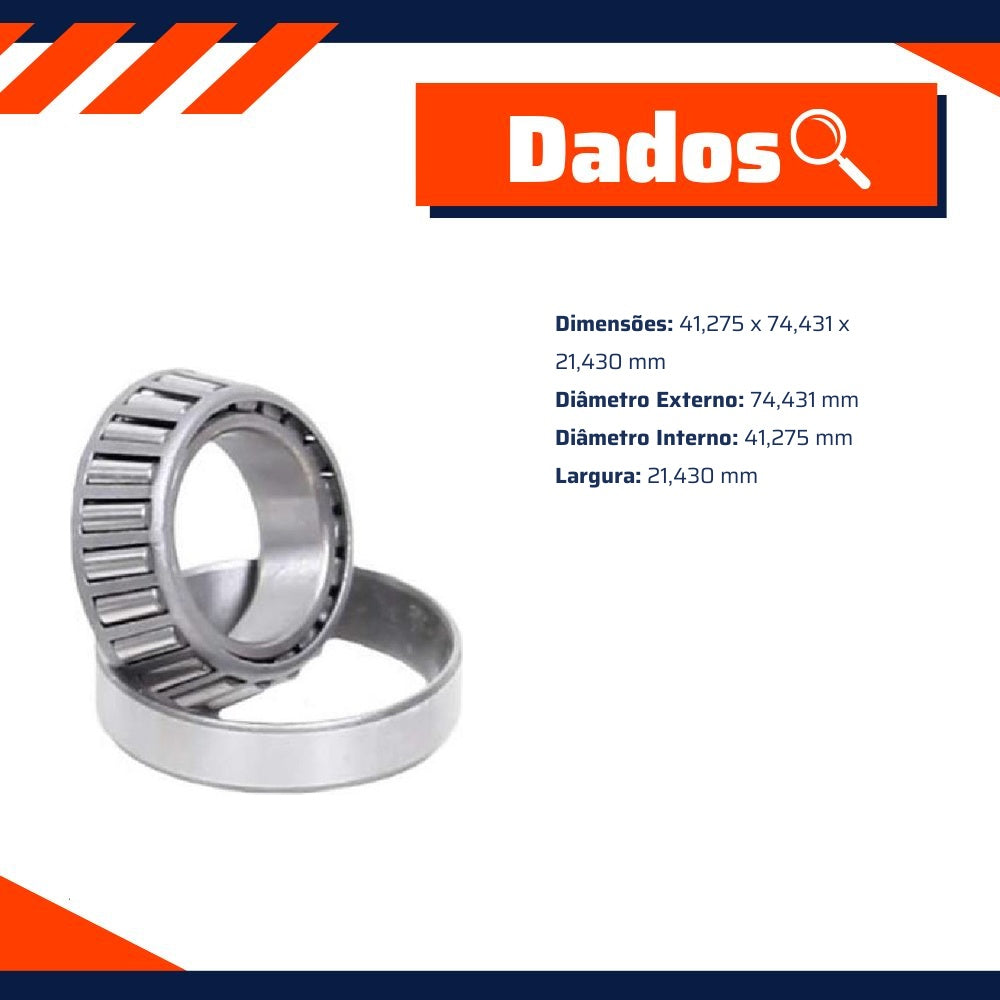 Rolamento do Diferencial - Cobra Automotiva - LM501349/314 C - (2)
