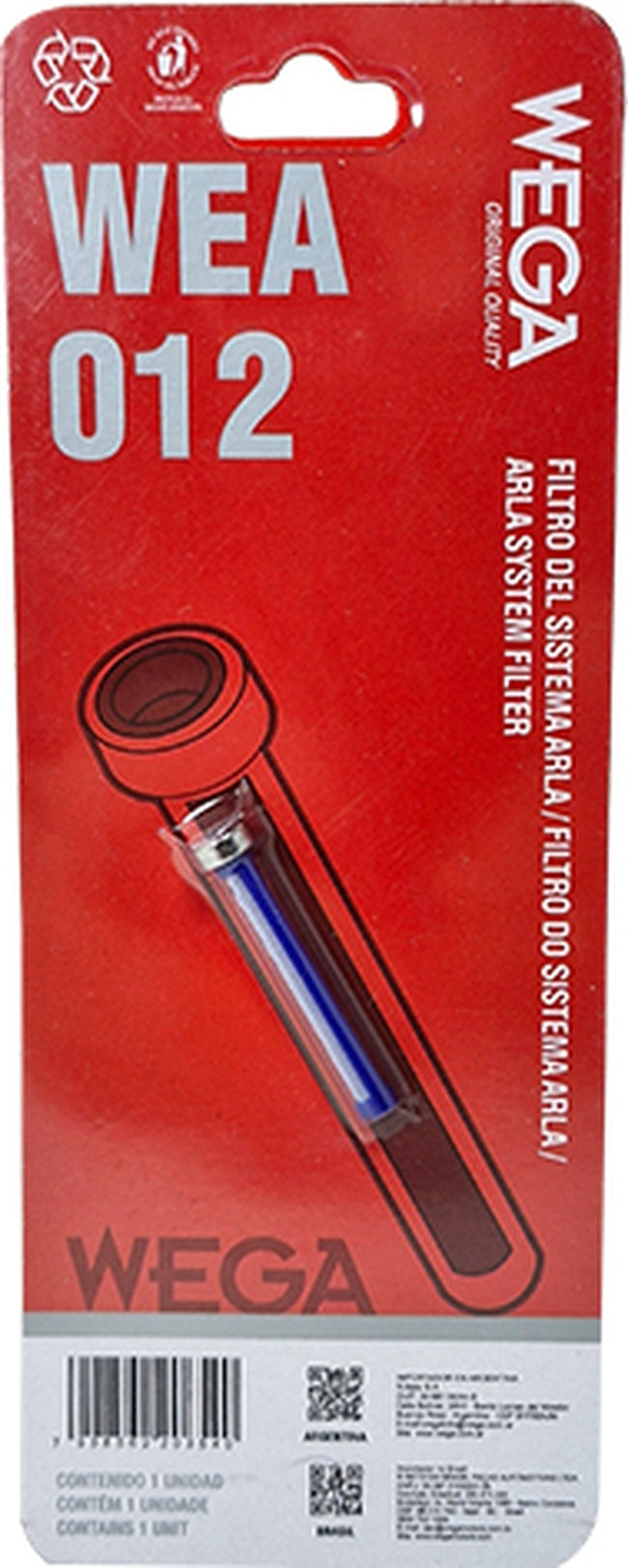 Filtro do Sistema Arla Refil - Wega - WEA-012 - (1)