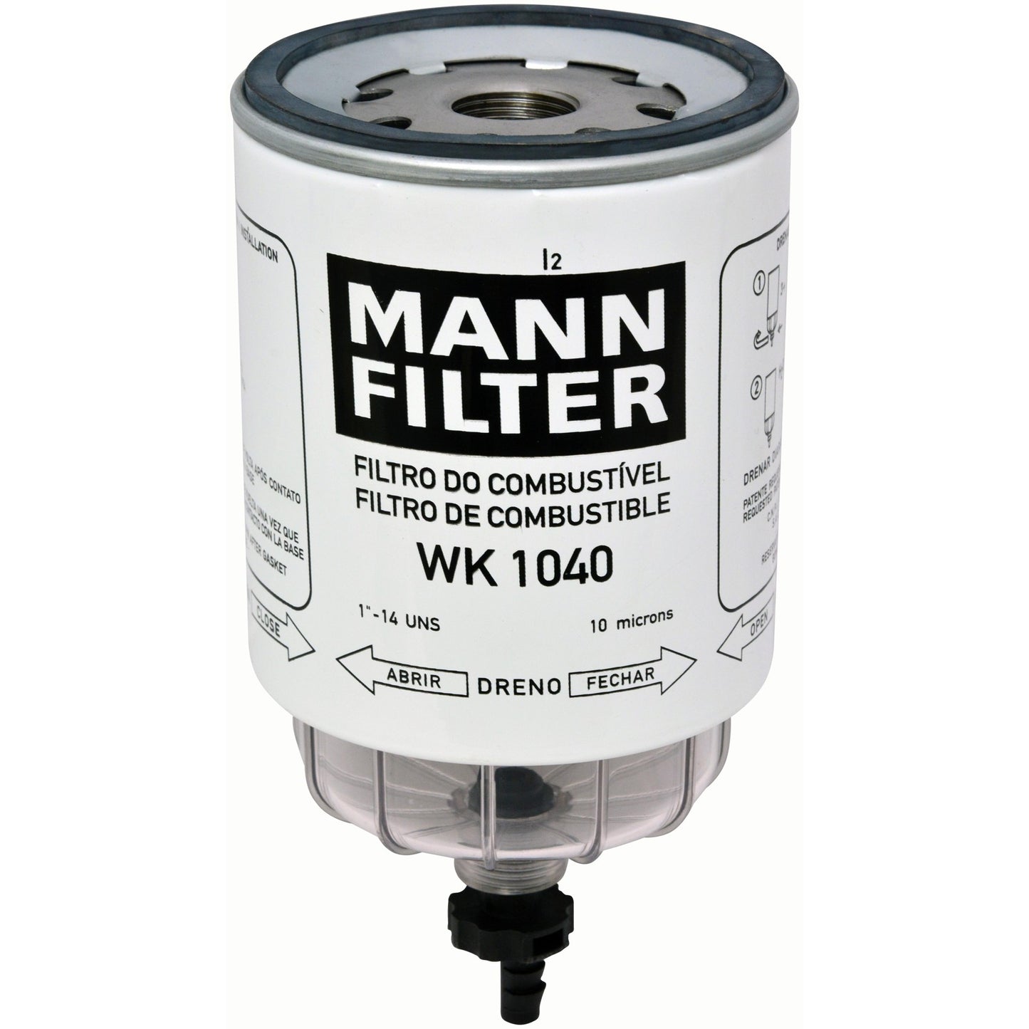 Filtro Blindado de Combustível Separador de Água - Mann-Filter - WK1040 - (1)