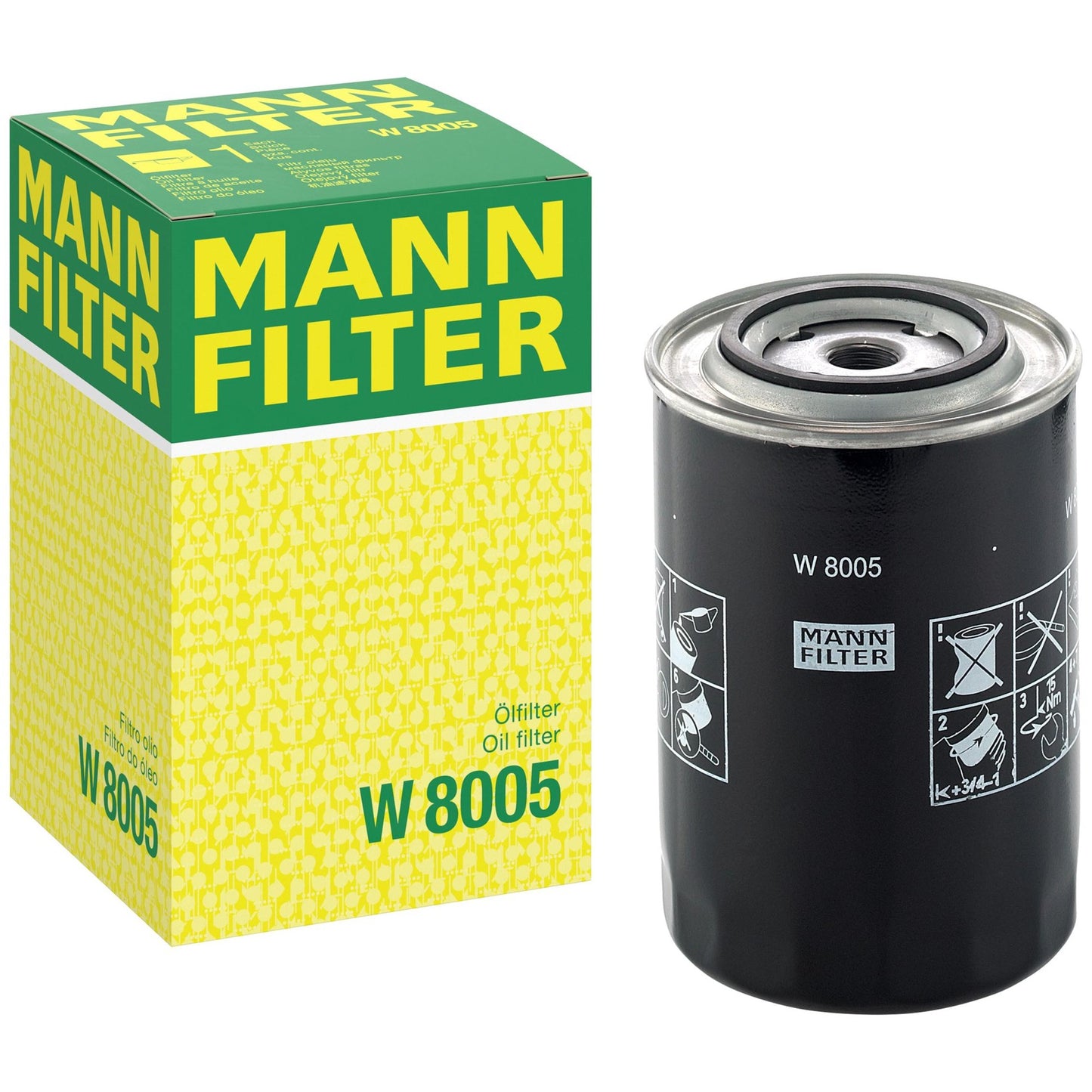 Filtro Blindado de Óleo - Mann-Filter - W8005 - (1)