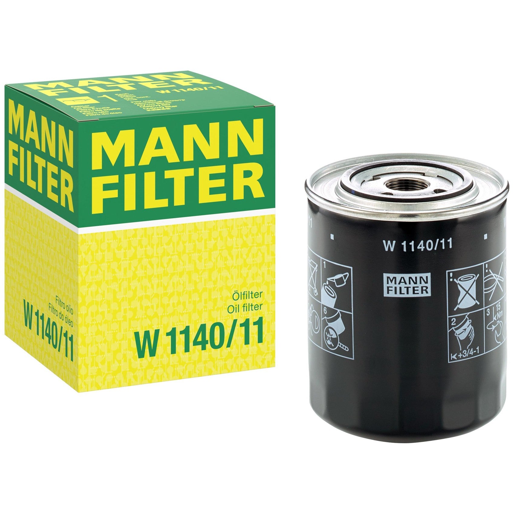Filtro Blindado de Óleo - Mann-Filter - W1140/11 - (1)