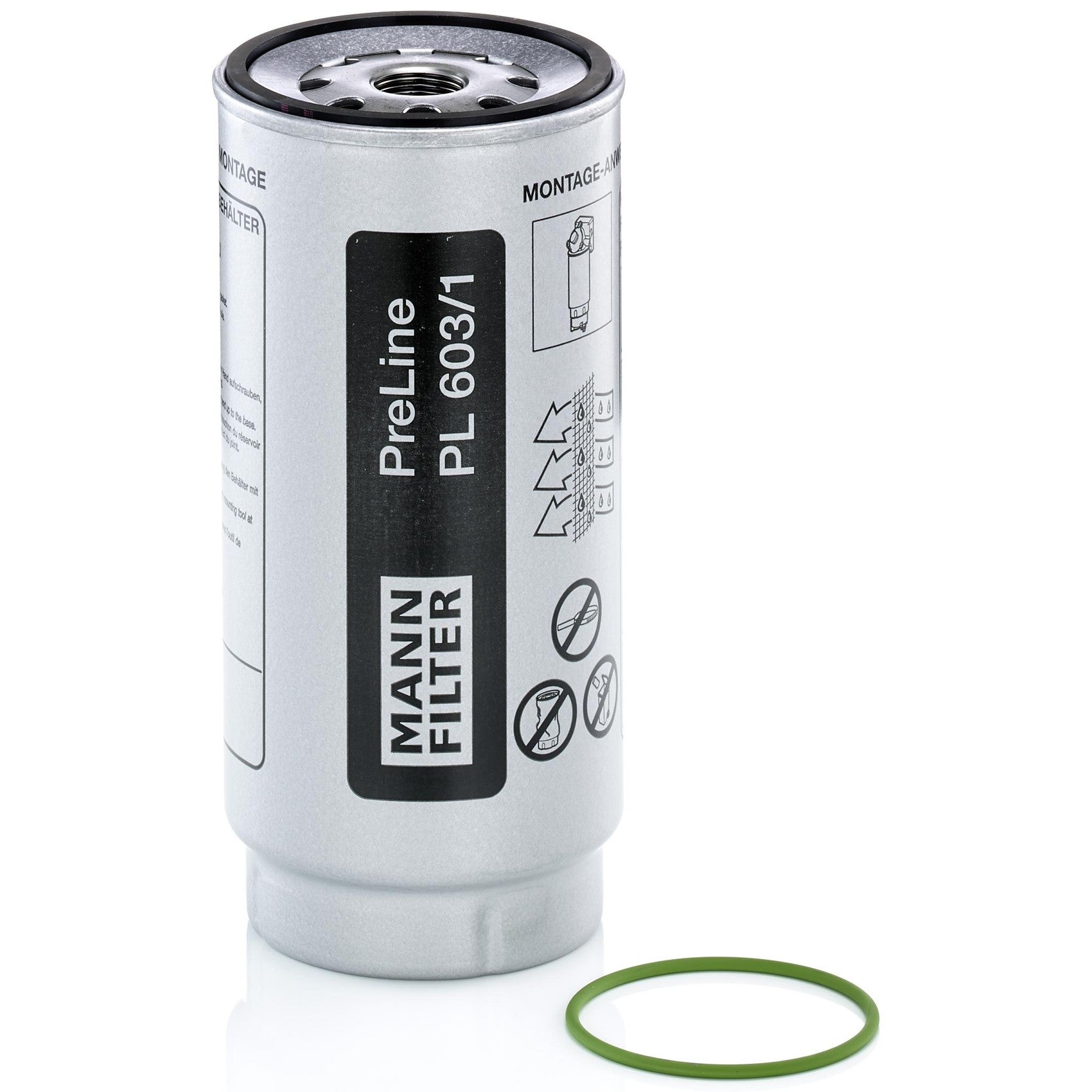 Filtro Blindado de Combustível Separador de Água - Mann-Filter - PL603/1x - (1)