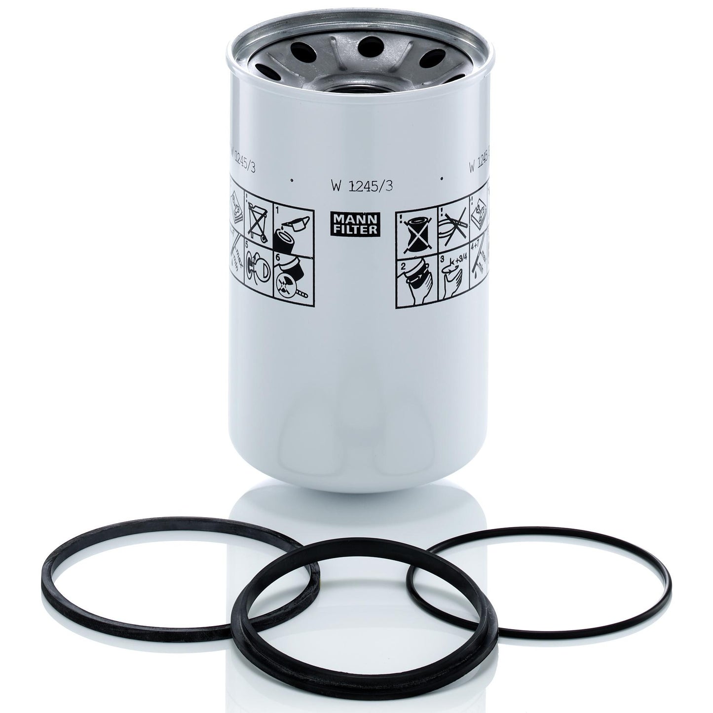 Filtro Blindado de Óleo Hidráulico - Mann-Filter - W1245/3x - (1)