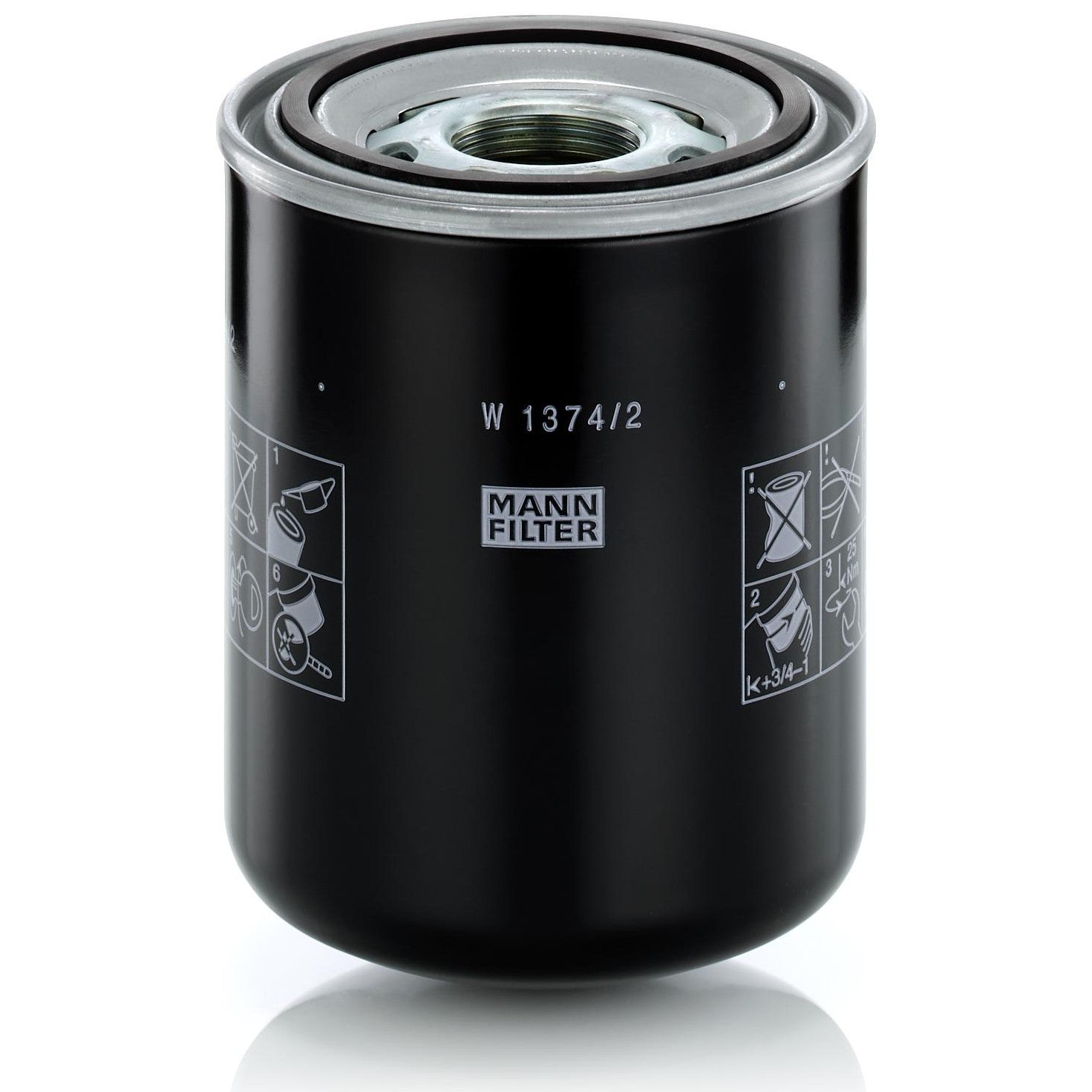 Filtro Blindado de Óleo Hidráulico - Mann-Filter - W1374/2 - (1)