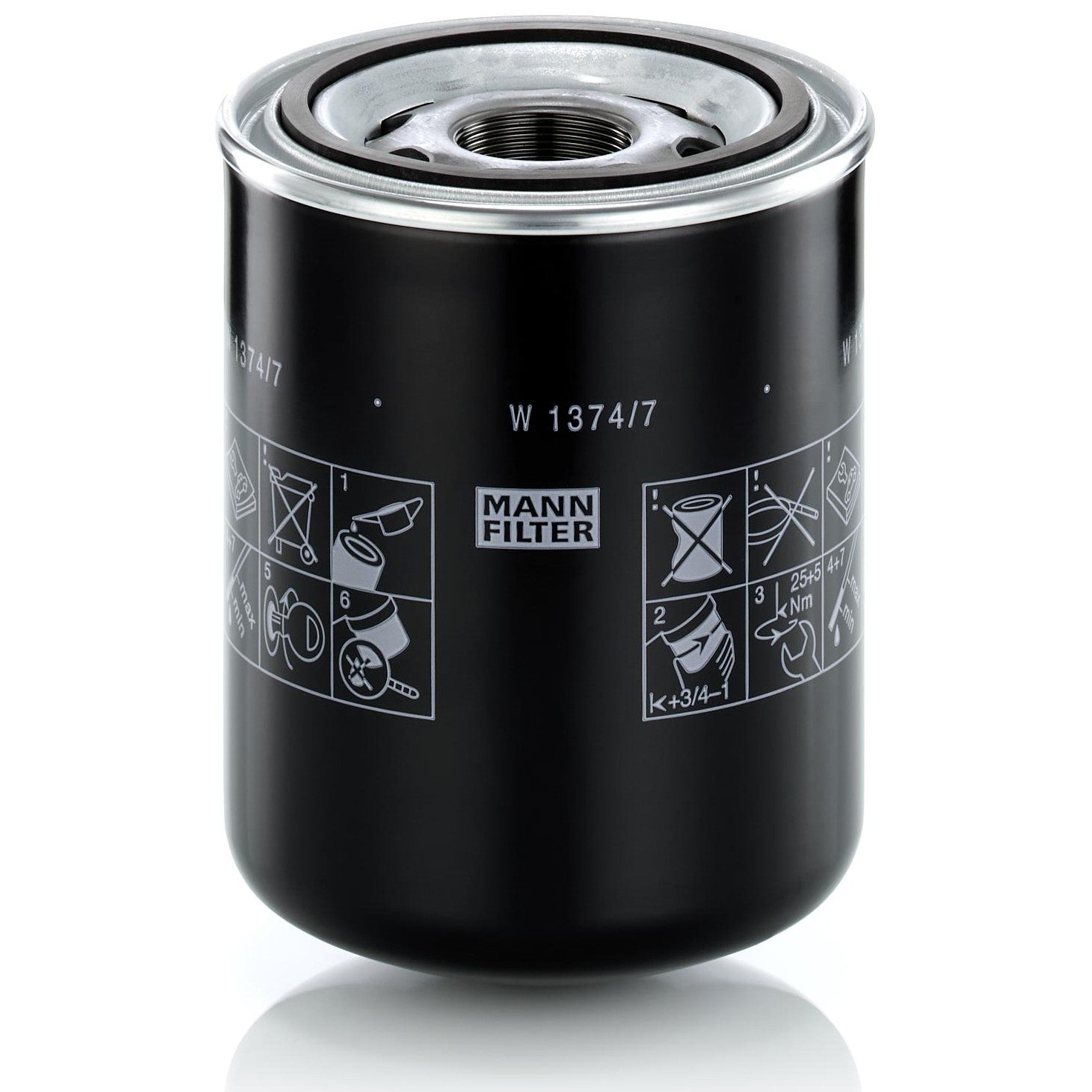 Filtro Blindado de Óleo - Mann-Filter - W1374/7 - (1)