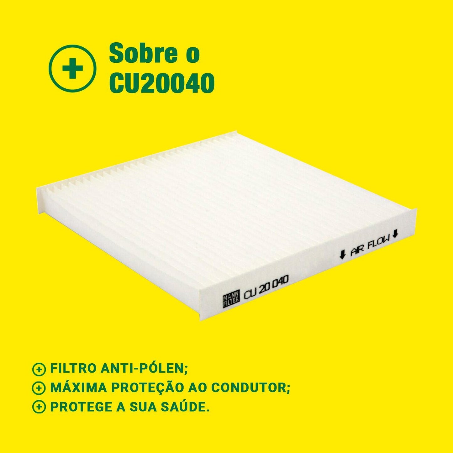 Filtro de Ar Condicionado Cabine - Mann-Filter - CU20040 - (3)