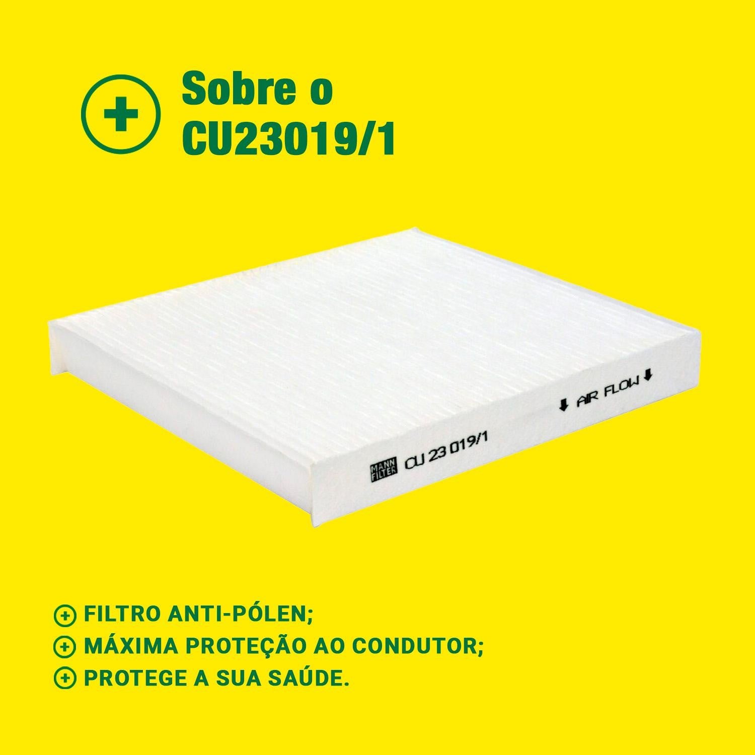 Filtro de Ar Condicionado Cabine - Mann-Filter - CU23019/1 - (3)