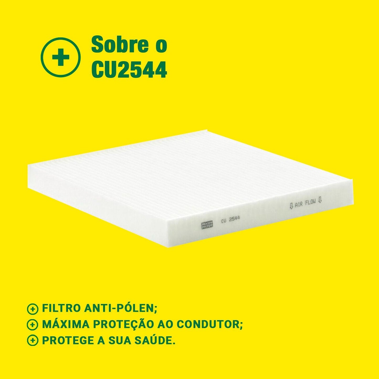 Filtro de Ar Condicionado Cabine - Mann-Filter - CU2544 - (3)