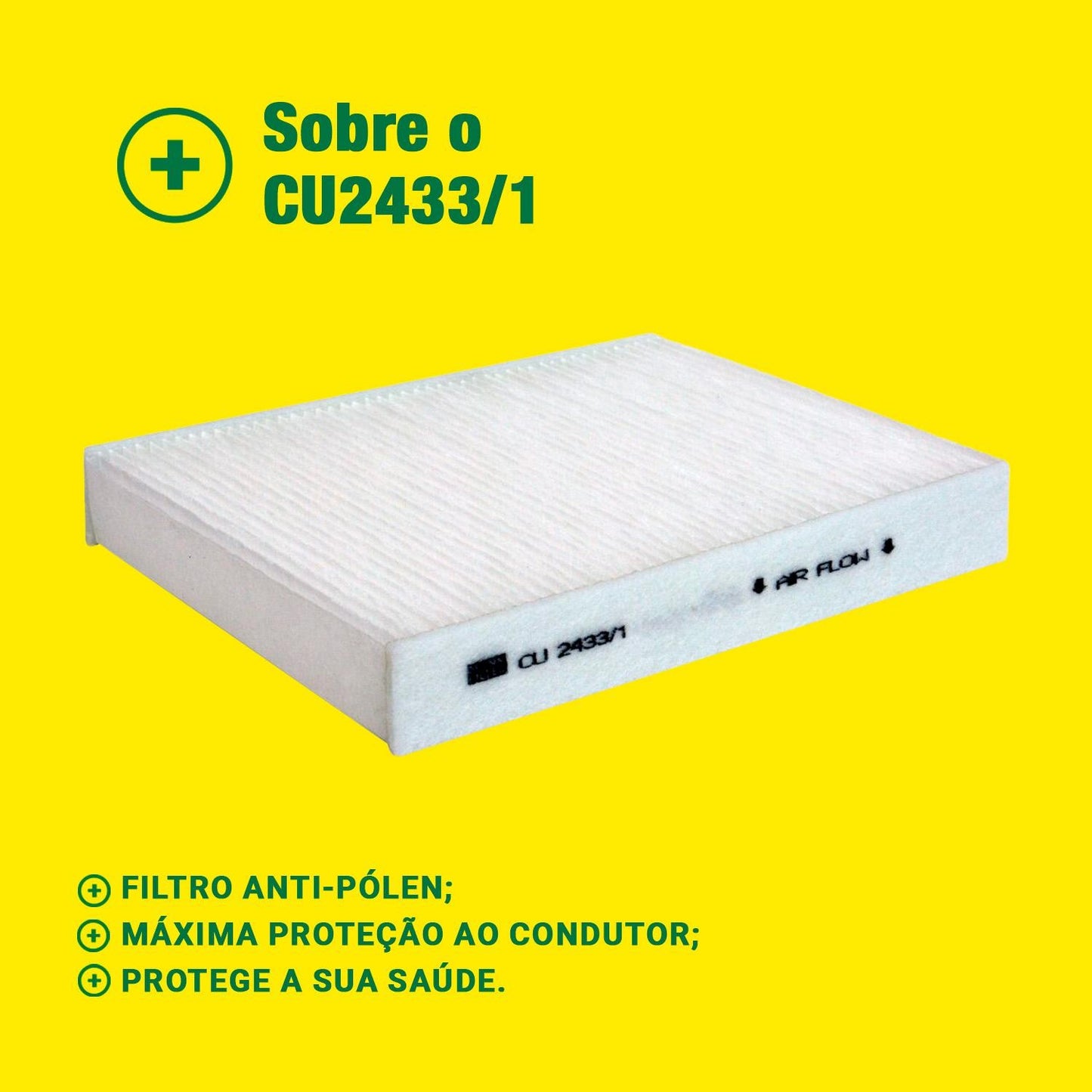 Filtro de Ar Condicionado Cabine - Mann-Filter - CU2433/1 - (3)
