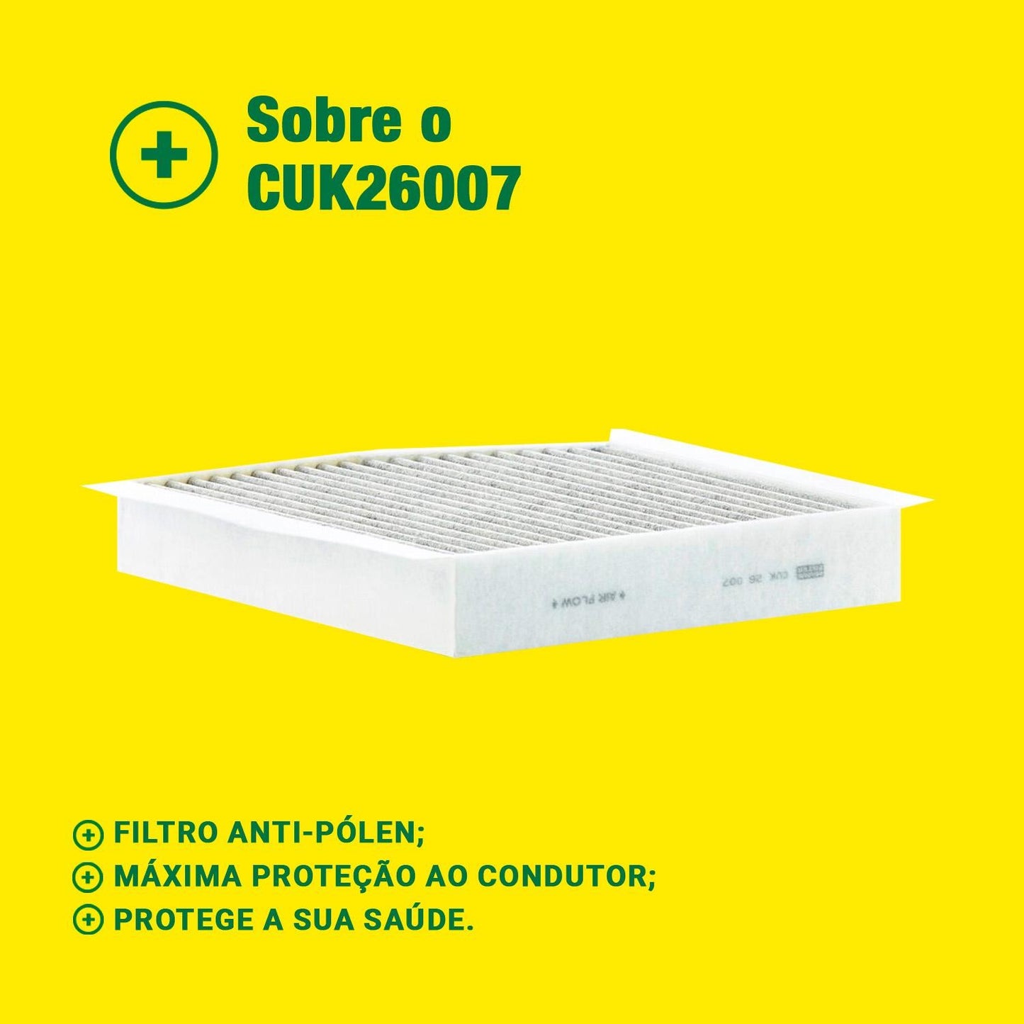 Filtro de Ar Condicionado Cabine - Mann-Filter - CUK26007 - (3)