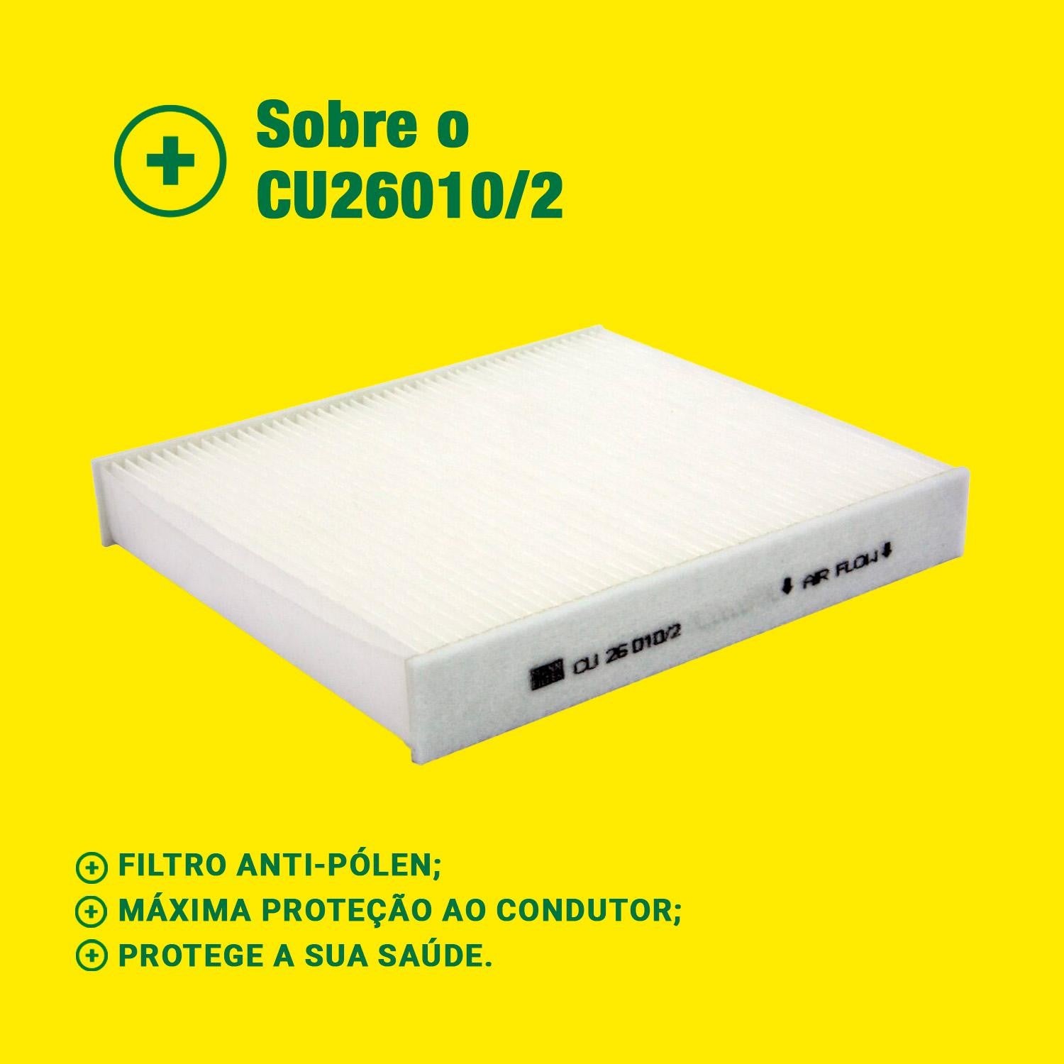 Filtro de Ar Condicionado Cabine - Mann-Filter - CU26010/2 - (3)