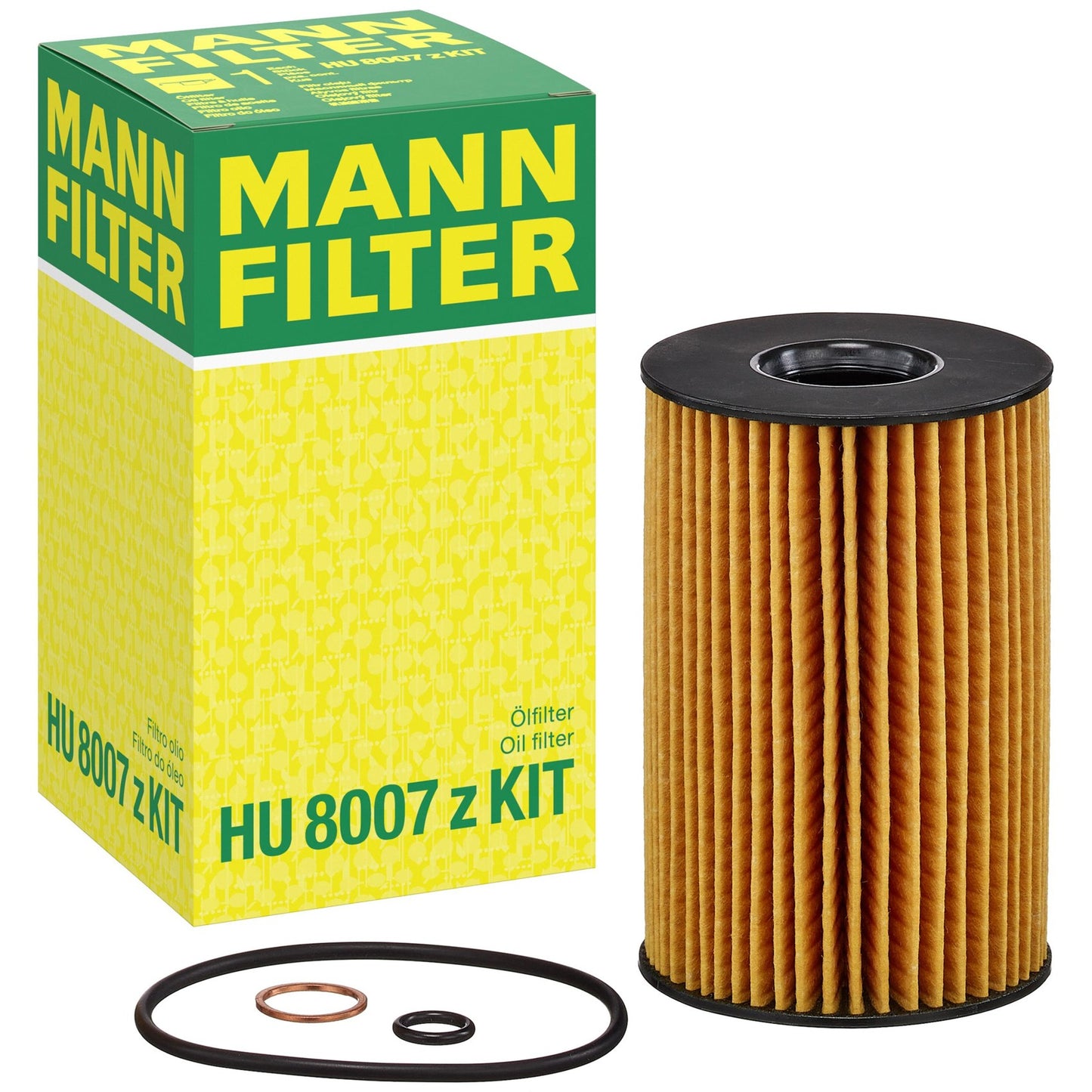 Filtro de Óleo Lubrificante - Mann-Filter - HU8007zKIT - (1)