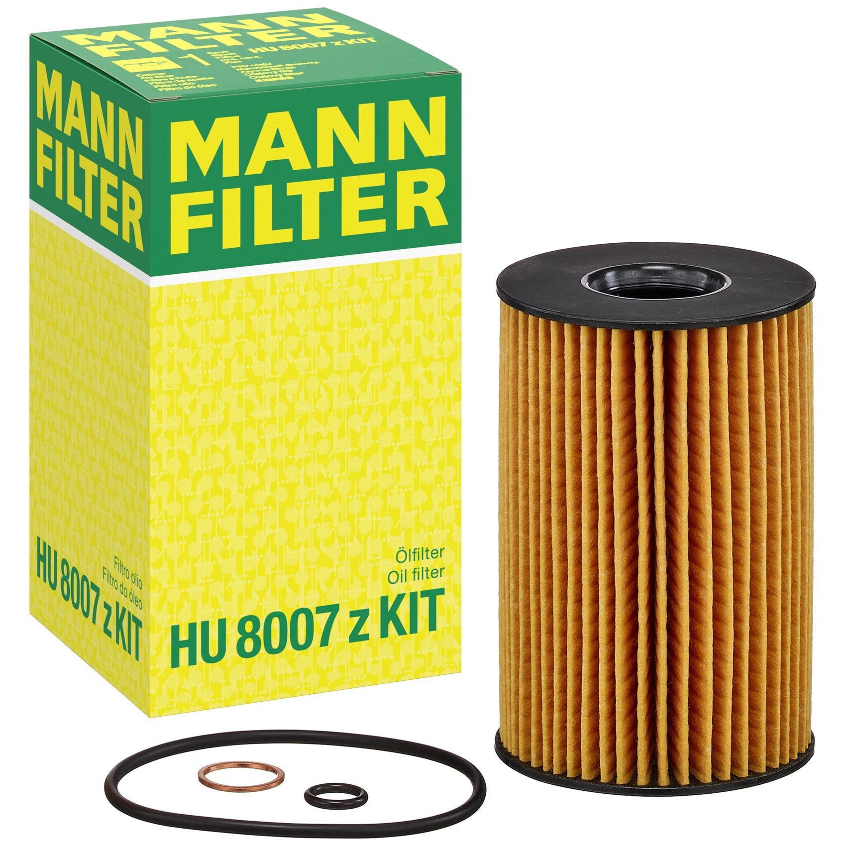 Filtro de Óleo Lubrificante - Mann-Filter - HU8007zKIT - (1)