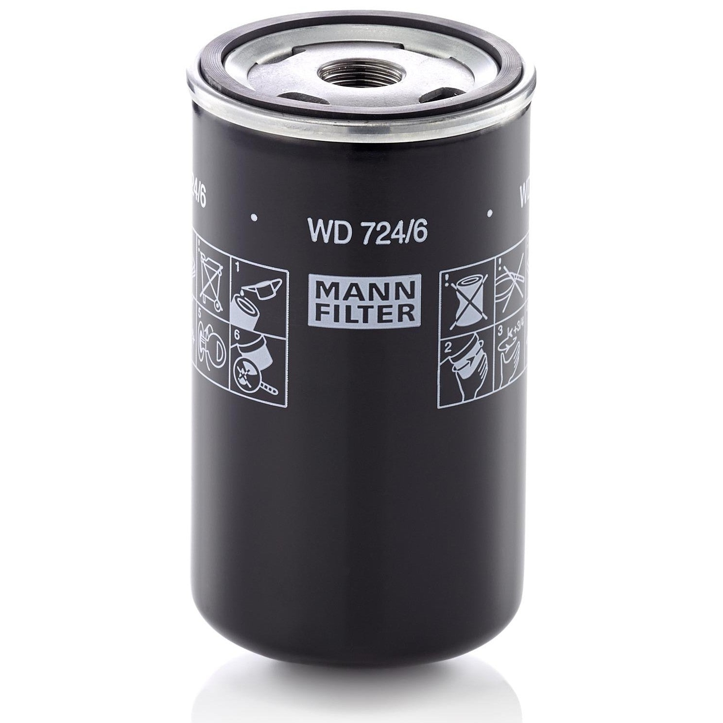 Filtro Blindado de Óleo Hidráulico - Mann-Filter - WD724/6 - (1)