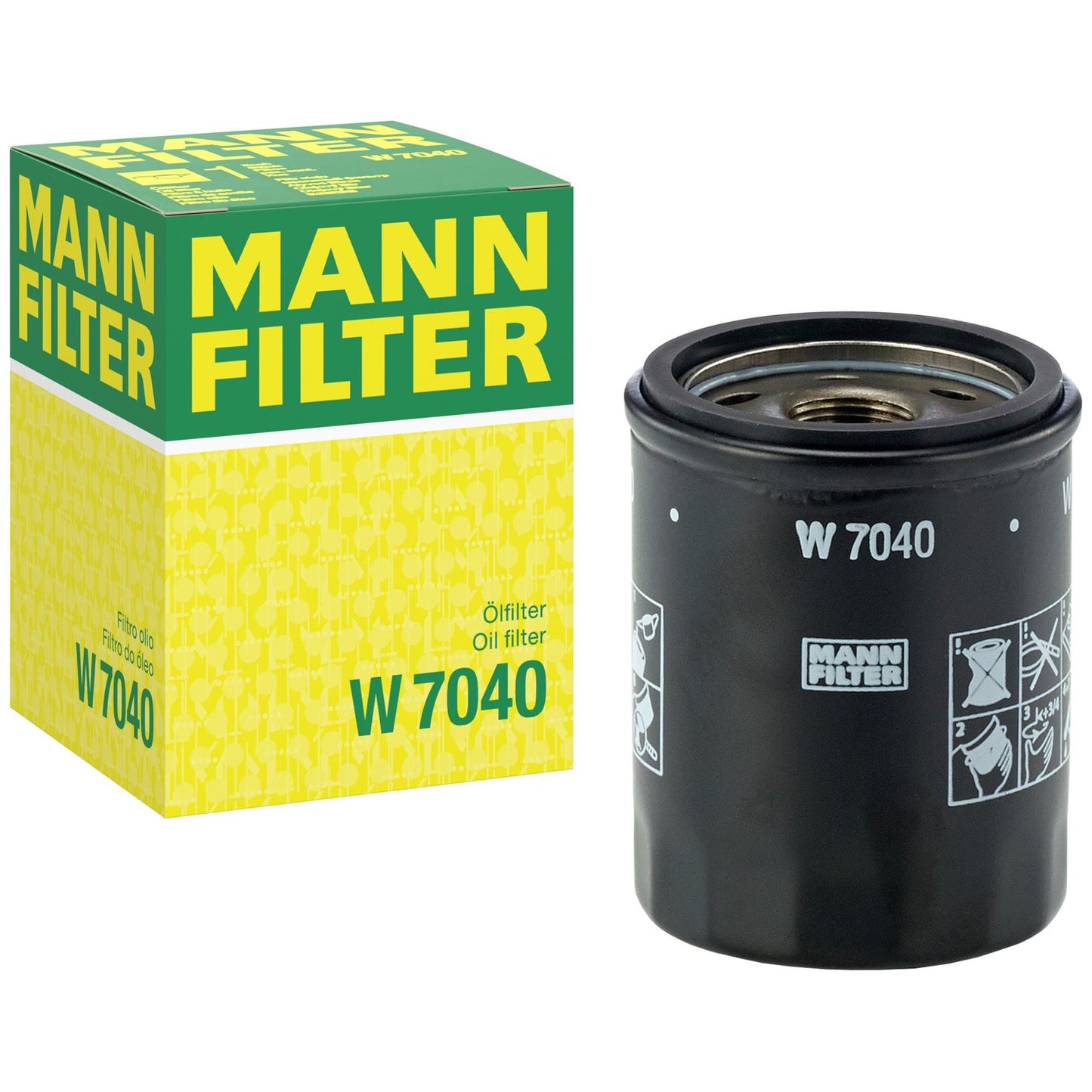 Filtro Blindado de Óleo - Mann-Filter - W7040 - (1)