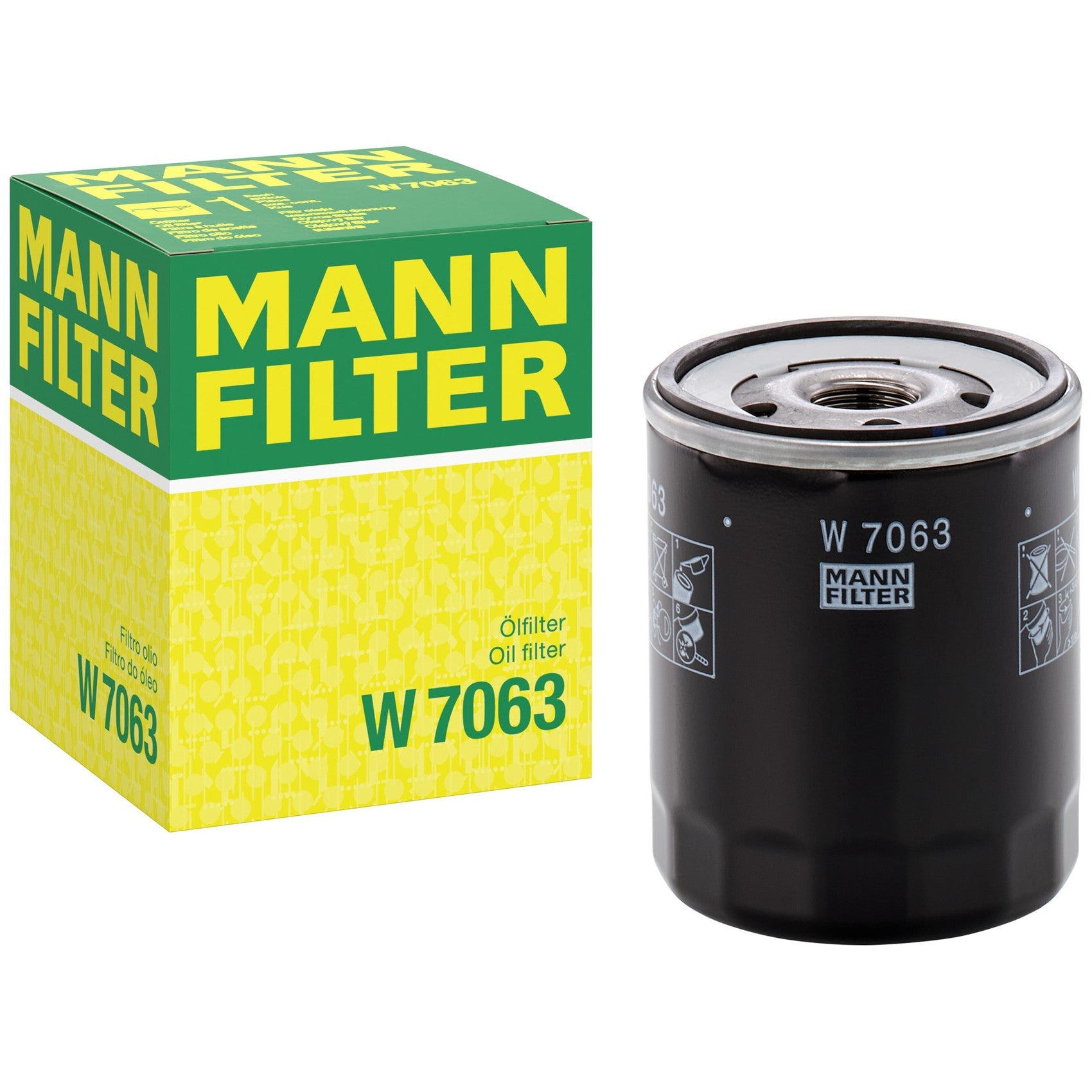 Filtro Blindado de Óleo - Mann-Filter - W7063 - (1)
