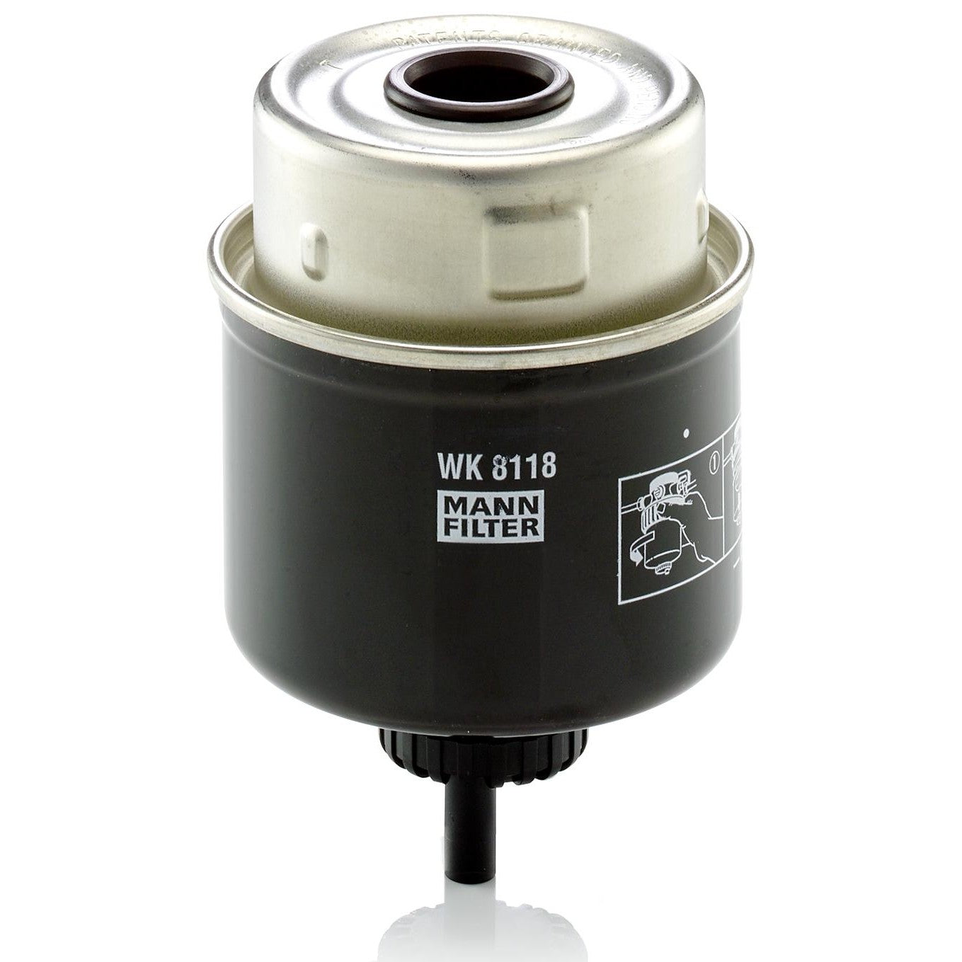 Filtro Blindado de Combustível Separador de Água - Mann-Filter - WK8118 - (1)