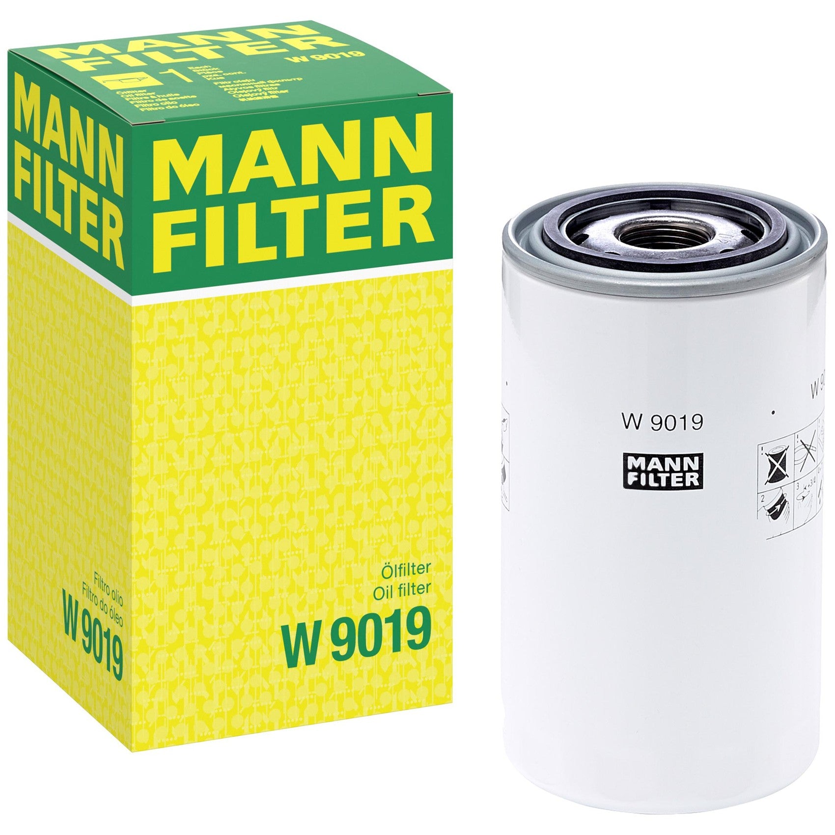 Filtro Blindado de Óleo - Mann-Filter - W9019 - (1)