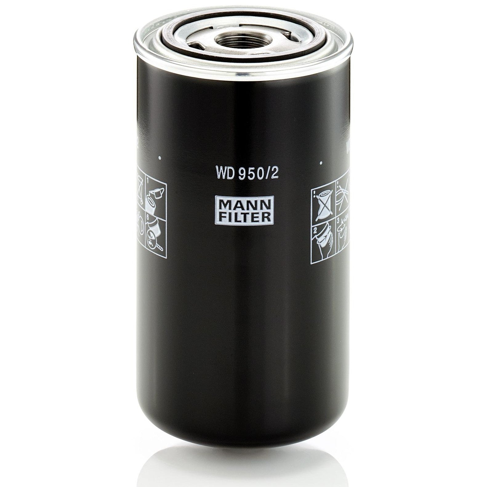 Filtro Blindado de Óleo Hidráulico - Mann-Filter - WD950/2 - (1)