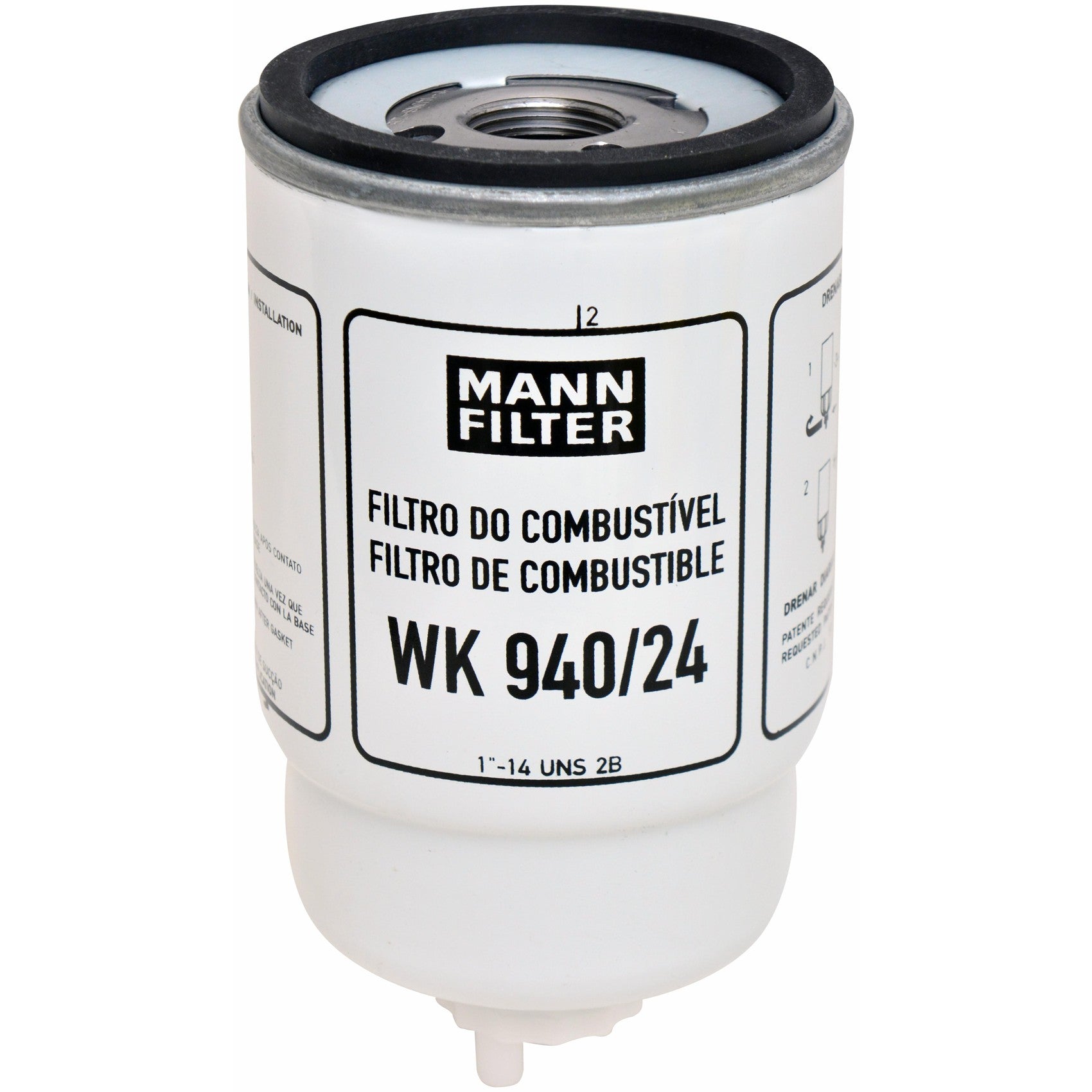 Filtro Blindado de Combustível Separador de Água - Mann-Filter - WK940/24 - (1)