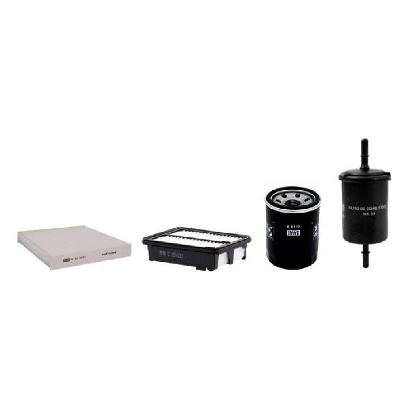 Kit de Filtros Ar Cabine Combustível Óleo - Mann-Filter - SP11080-4 - (1)