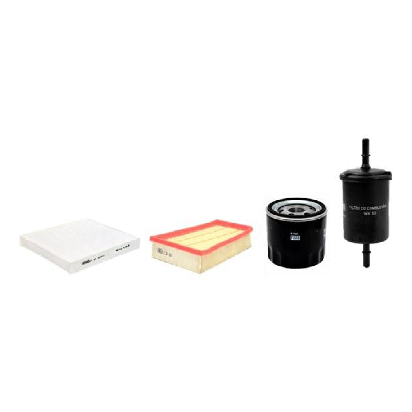 Kit de Filtros Ar Cabine Combustível Óleo - Mann-Filter - SP11077-4 - (1)