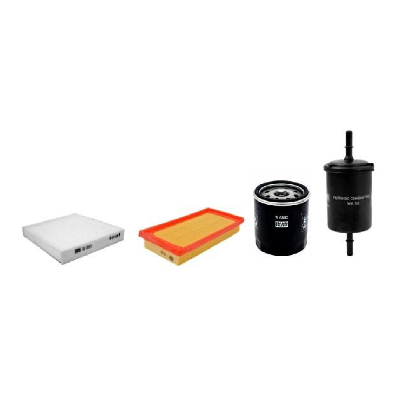 Kit de Filtros Ar Cabine Combustível Óleo - Mann-Filter - SP11071-4 - (1)
