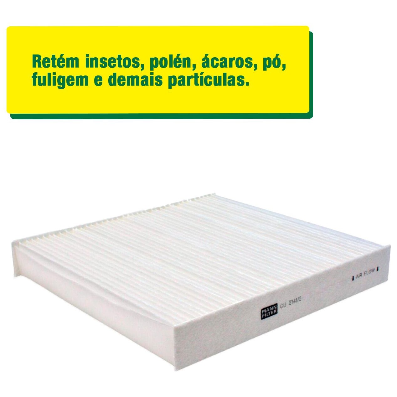 Kit Filtros de Ar Combustível Cabine Ar Condicionado Óleo - Mann-Filter - C16010/1 - CU2141/2 - HU6017z - PU7020z - (5)