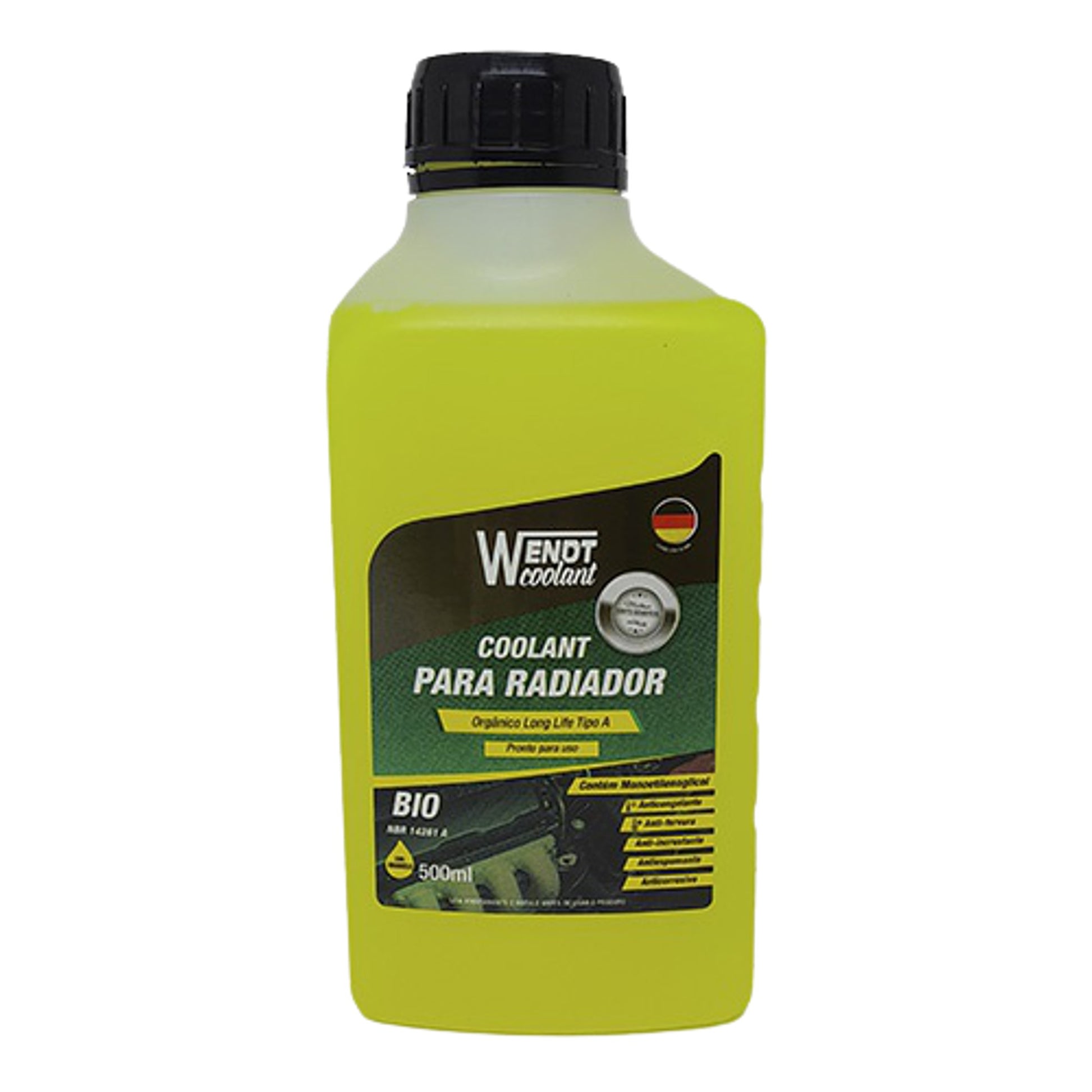 Aditivo Radiador Bio Long Life - Pronto para Uso Orgânico Amarelo - Wendt Parts - WNT0034 - (1)