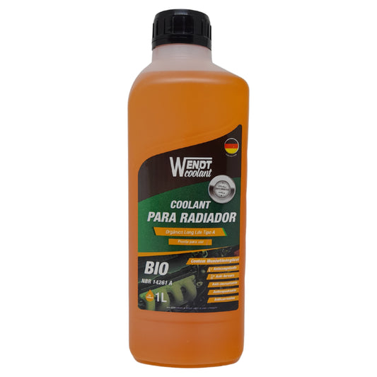 Aditivo Radiador Bio Long Life 1L - Pronto para Uso Orgânico Laranja - Wendt Parts - WNT0105 - (1)