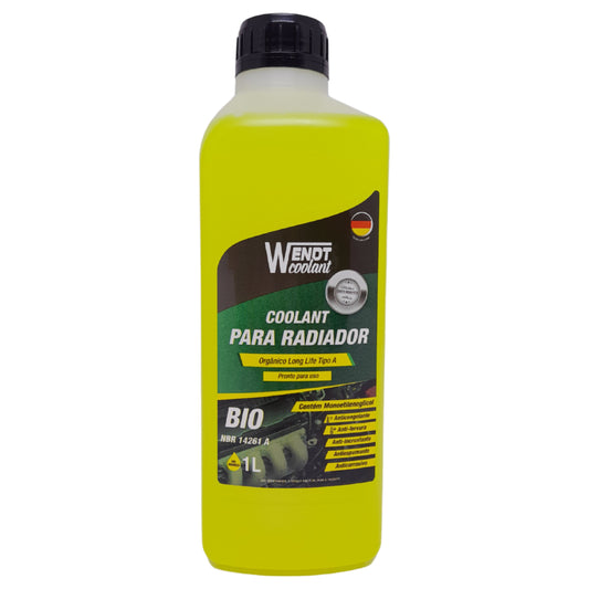 Aditivo Radiador Bio Long Life 1L - Pronto para Uso Orgânico Amarelo - Wendt Parts - WNT0104 - (1)