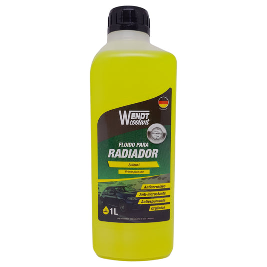 Fluido para Radiador Antirust 1L - Pronto para Uso Orgânico Amarelo - Wendt Parts - WNT0004 - (1)