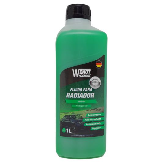 Fluido para Radiador Antirust 1L - Pronto para Uso Orgânico Verde - Wendt Parts - WNT0002 - (1)