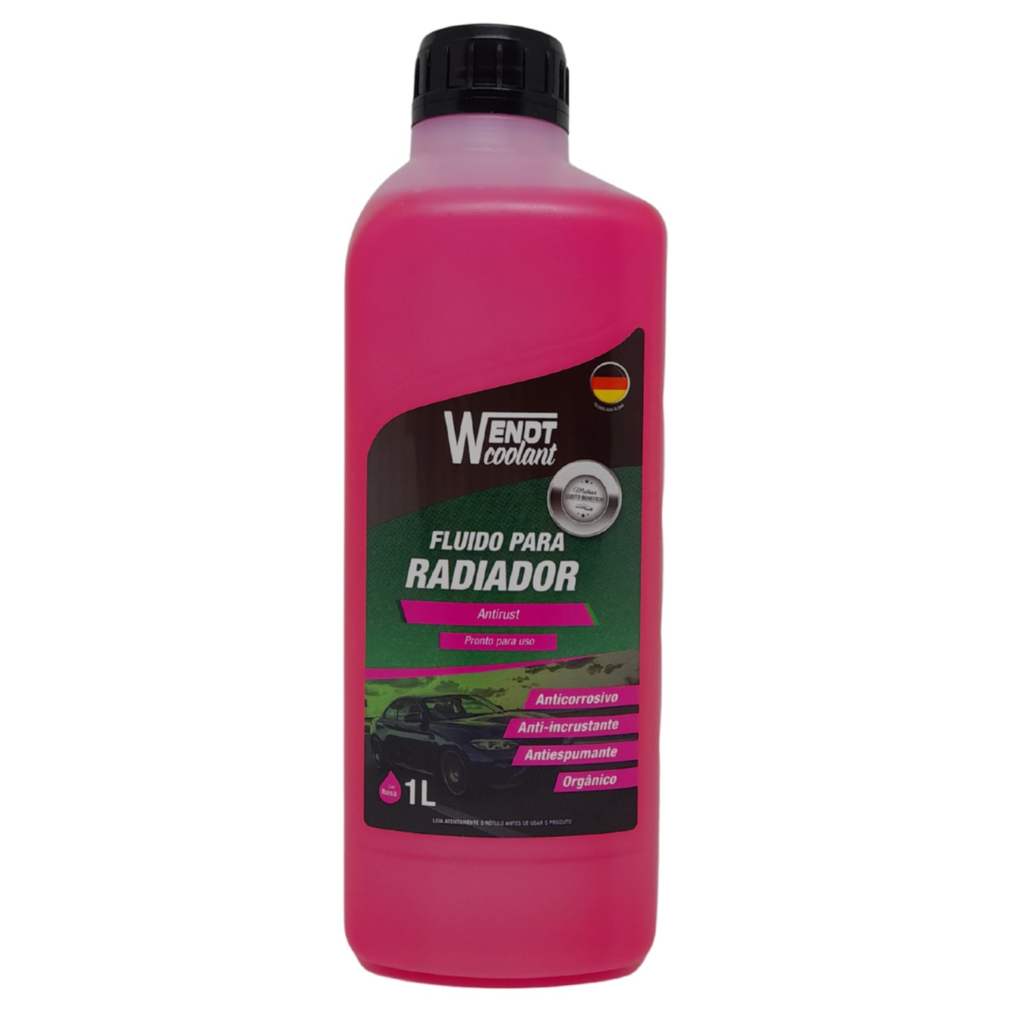 Fluido para Radiador Antirust 1L - Pronto para Uso Orgânico Rosa - Wendt Parts - WNT0001 - (1)