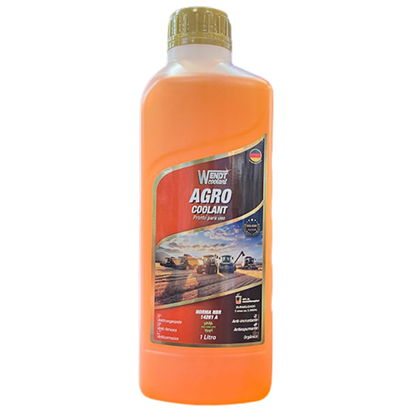 Aditivo Radiador Agro Pronto para Uso 1L - Laranja - Wendt Parts - WNT1020 - (1)