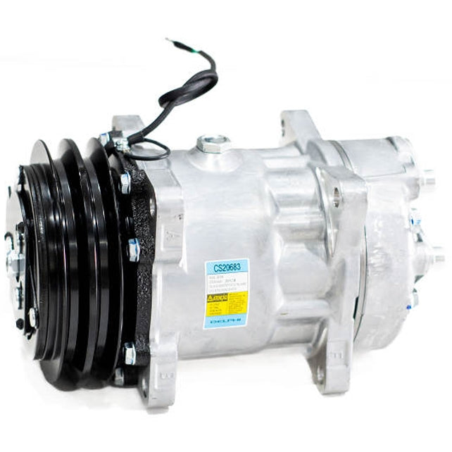 Compressor Ar Condicionado 12V Polia 132mm 2PK para Volvo FL10 FL320 1995 a 1998 - Delphi - CS20683 - (1)