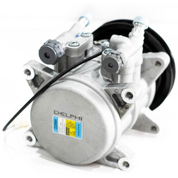 Compressor Ar Condicionado para Adaptação 12V Polia 142mm 1PK Horário e Anti-horário - Delphi - CS20684 - (1)