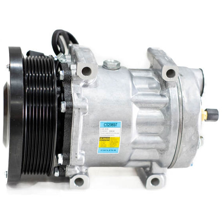 Compressor Ar Condicionado para Adaptação 24V Polia 133mm 8PK Horário - Delphi - CS20697 - (1)