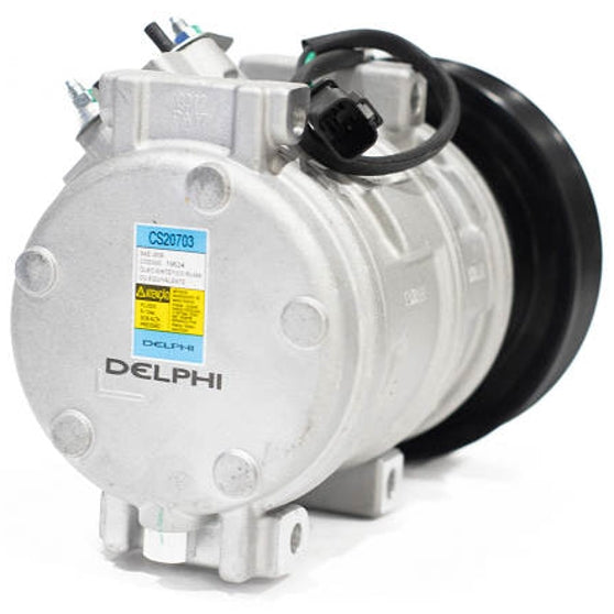 Compressor Ar Condicionado 24V Polia 140mm 8PK para Caterpillar 140H 160H 320 A310 966 245 259  - Delphi - CS20703 - (1)