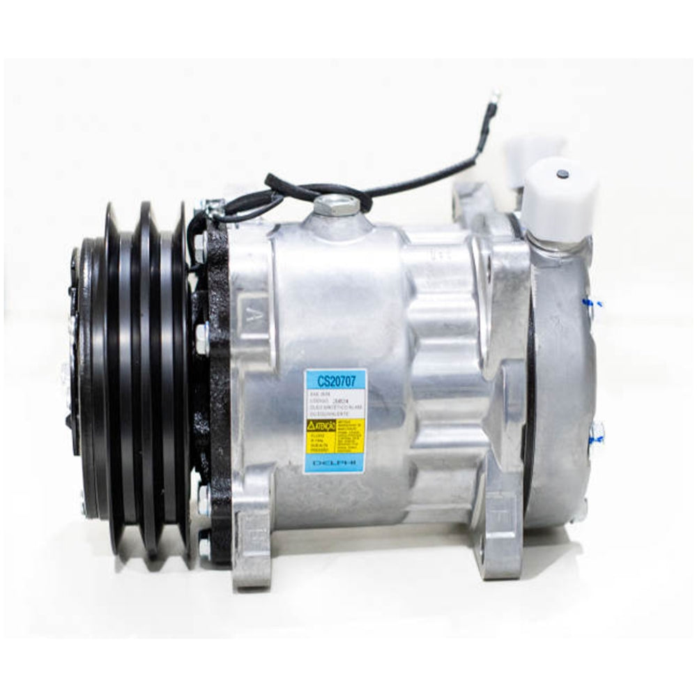 Compressor Ar Condicionado para Adaptação 12V Polia 132mm 2PK Horário - Delphi - CS20707 - (1)