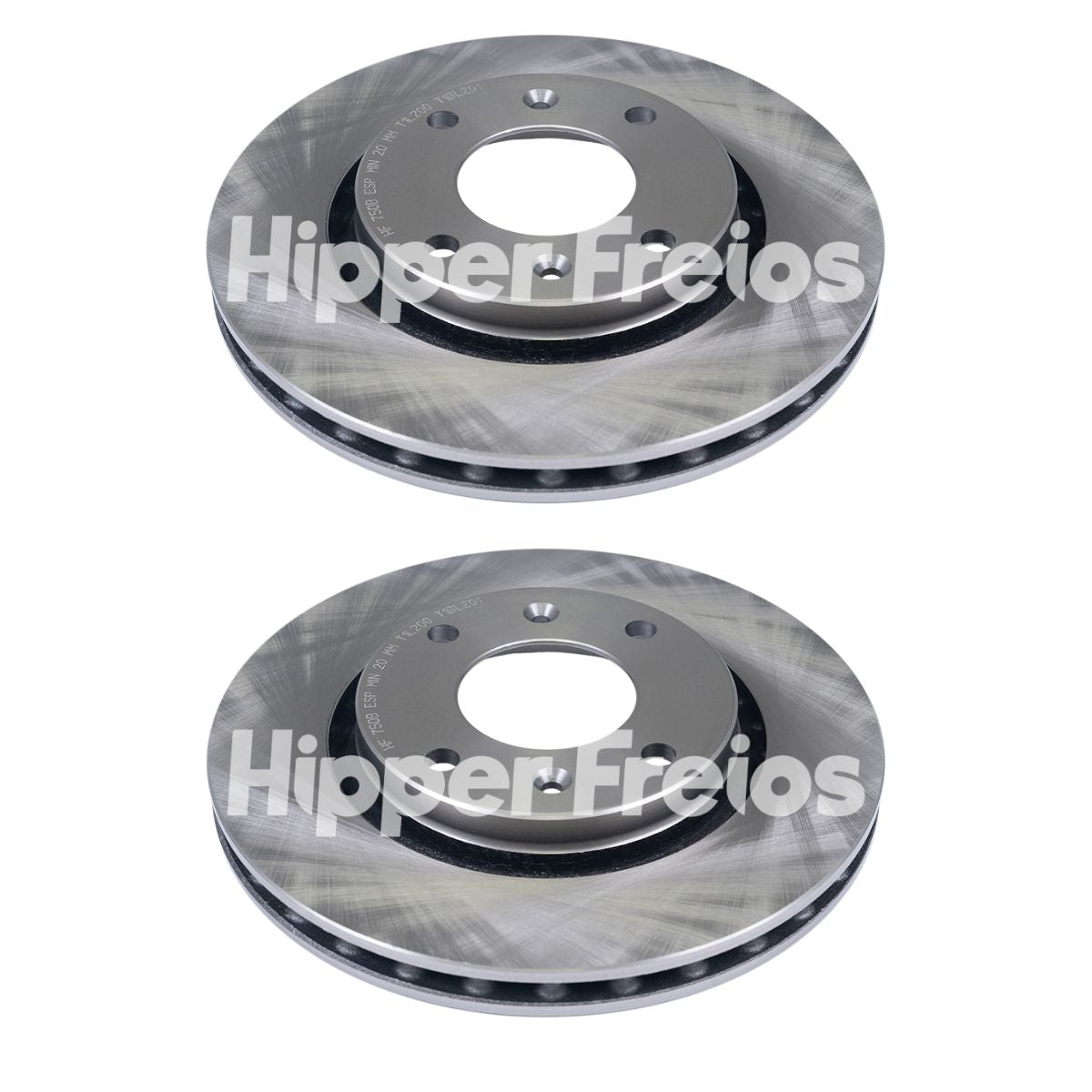 Par Disco de Freio - Hipper Freios - HF 750B - (1)