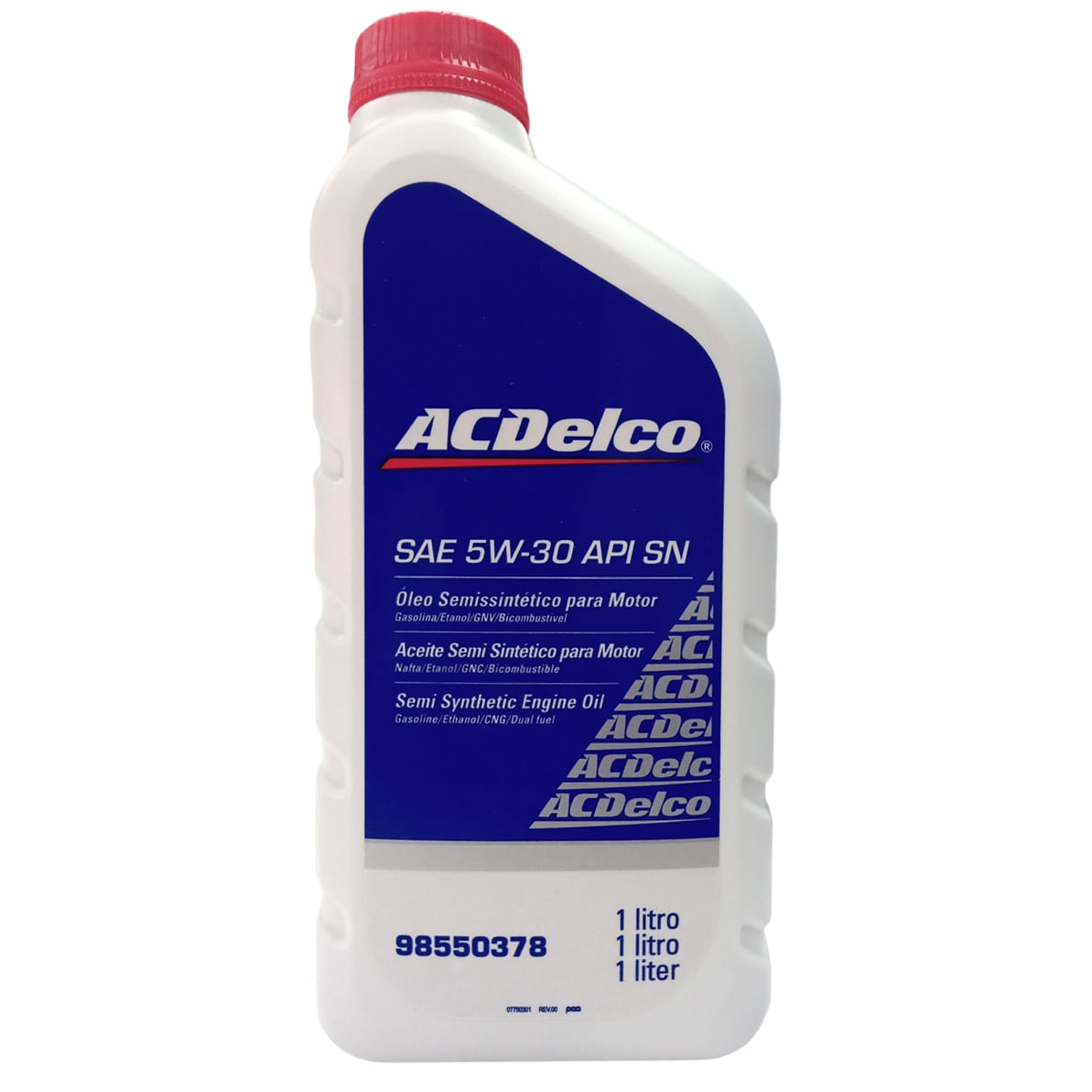 Óleo Lubrificante do Motor Semissintético 5W30 SN 1L - ACDelco - 98550378 - (1)