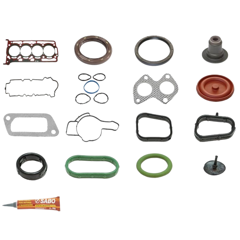Jogo de Juntas do Motor Completo com Retentor Fibra - Sabó - 80702FLEXR - (1)