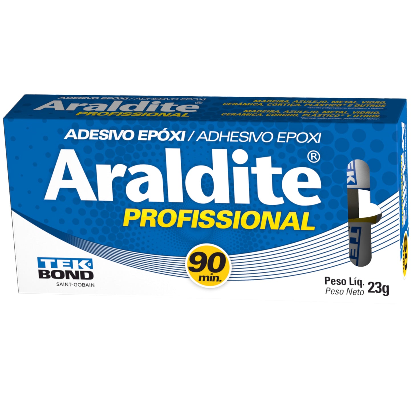 Adesivo Cola Epóxi Araldite Profissional 90min 23g - Tekbond - (5)