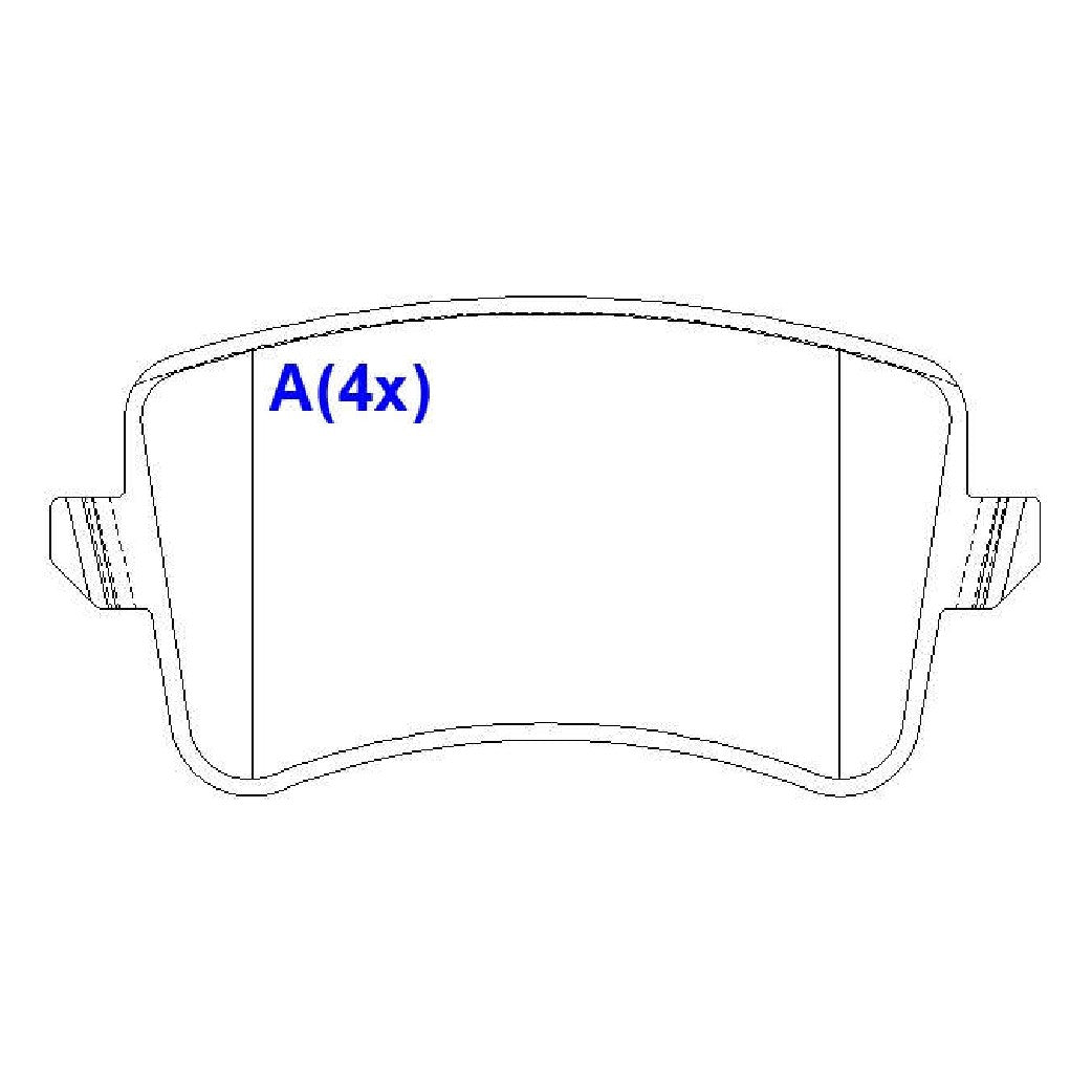 Jogo de Pastilhas de Freio Traseira para Audi A5 e Q5 - Syl - 3045 - (1)