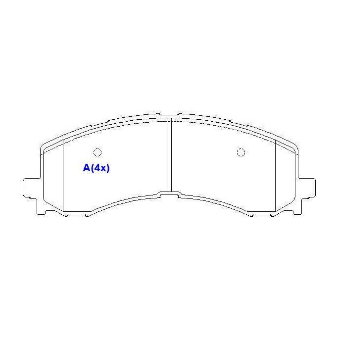 Jogo de Pastilhas de Freio Dianteira para Ford F-150 - Syl - 4231 - (1)