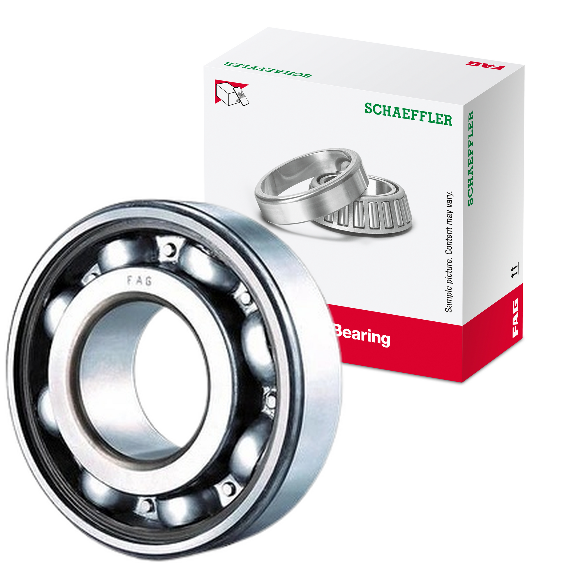 Rolamento Fixo de Uma Carreira de Esferas - FAG - 6010 - (1)